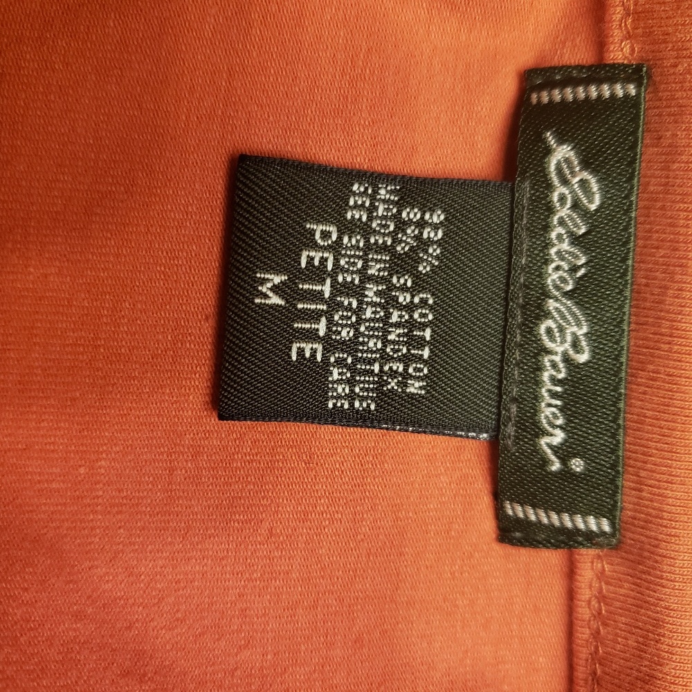 💜3/$10💜Eddie Bauer"Nice orange shirt for fall - Picture 3 of 5
